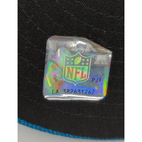 New Era Carolina Panthers 59FIFTY Fitted Cap Blue NFL Embroidered Logo Size 7 - Picture 9 of 9